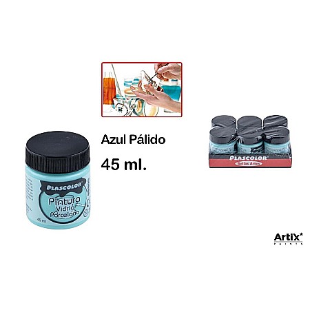 Vopsele Sticla/ Portelan - VOPSEA PENTRU STICLA SI PORTELAN IPB 45ml ALBASTRU DESCHIS PP661-06