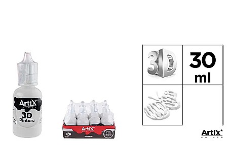 Culori Acrilice Perlate - VOPSEA ACRILICA 3D IPB 30ML GRI PERLAT PP662-19