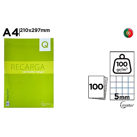 HARTIE PRODUSE DIN HARTIE - REZERVA CAIET MECANIC A4 IPB 100F PATRATELE PB779