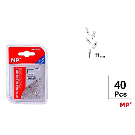 MIJLOACE DE PREZENTARE - PIONEZE PANOU PLUTA IPB TRANSPARENTE 40/SET 11MM PA346-3