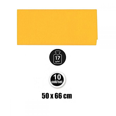 HARTIE DE MATASE IPB 50*66CM 10/SET GALBEN INCHIS PN221-03 [2]