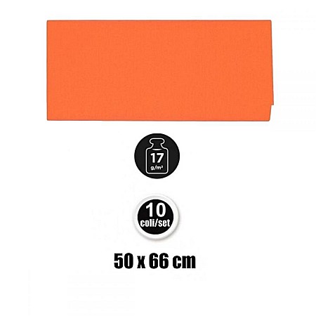 HARTIE DE MATASE IPB 50*66CM 10/SET PORTOCALIU INCHIS PN221-04 [2]