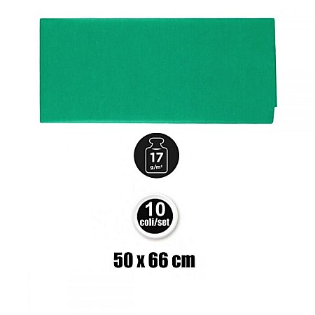 HARTIE DE MATASE IPB 50*66CM 10/SET VERDE INCHIS PN221-18 [2]