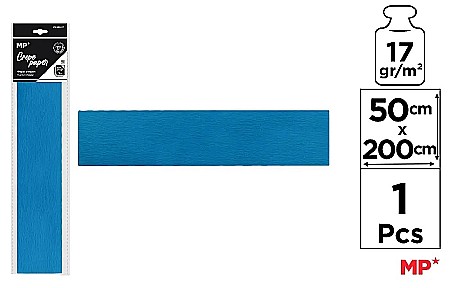 RECHIZITE SCOLARE - HARTIE CREPONATA IPB 50*200CM 17GR ALBASTRU INCHIS PN222-17