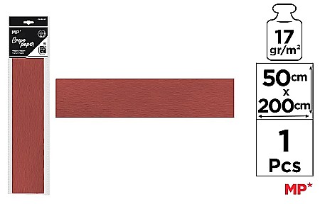 Hartie Creponata, Hartie Glasata - HARTIE CREPONATA IPB 50*200CM 17GR MARO PN222-22