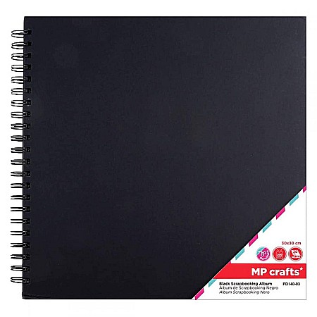 ALBUM IPB SCRAPBOOKING 30*30CM 200GR/M2 SPIRA NEGRU 20 DE COLI PD140-03 [0]