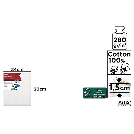 Panza/ Carton panzat pentru pictura - RAMA CU PANZA IPB 24*30CM 280GR PP98-2430, PP98-2430-6