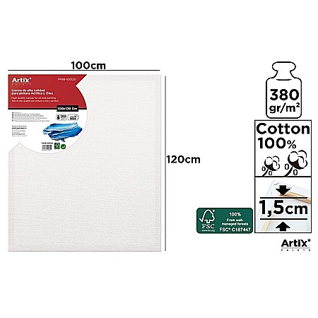 Panza/ Carton panzat pentru pictura - RAMA CU PANZA IPB 100*120CM 380GR PP98-100120
