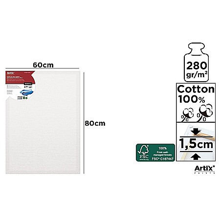 Panza/ Carton panzat pentru pictura - RAMA CU PANZA IPB 60*80CM 280GR PP98-6080