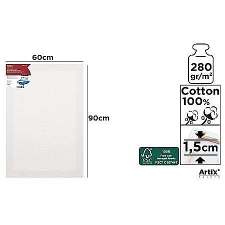 Panza/ Carton panzat pentru pictura - RAMA CU PANZA IPB 60*90CM 380GR PP98-6090