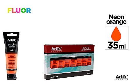 Culori Acrilice - CULORI ACRILICE IPB 35ML PORTOCALIU NEON PP639-34