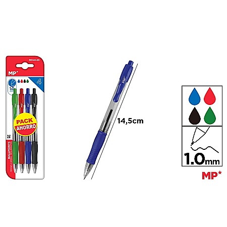 Pixuri unica folosinta - PIX IPB 1.00MM 4 CULORI/SET PE140-05