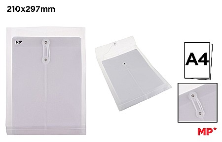 Mape plastic cu elastic - MAPA PLASTIC IPB A4 INCHIDERE CU SNUR TRANSPARENT PC039