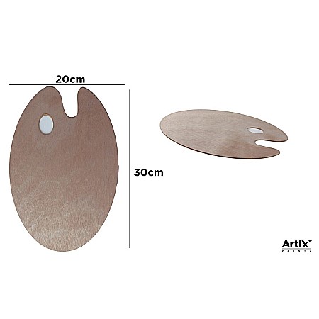 RECHIZITE SCOLARE - PALETA LEMN PENTRU PICTURA IPB 20*30CM OVALA PP425