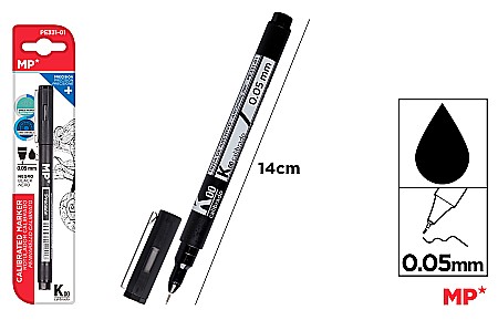 INSTRUMENTE DE SCRIS - LINER IPB 0.05MM NEGRU PE331-01