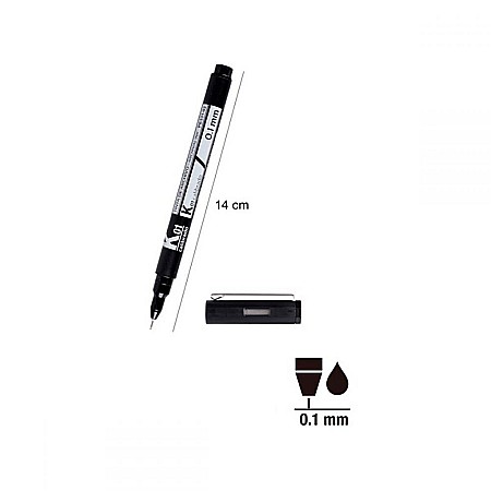 LINER IPB 0.1MM NEGRU PE331-02 [1]
