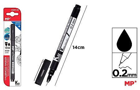 INSTRUMENTE DE SCRIS - LINER IPB 0.2MM NEGRU PE331-03