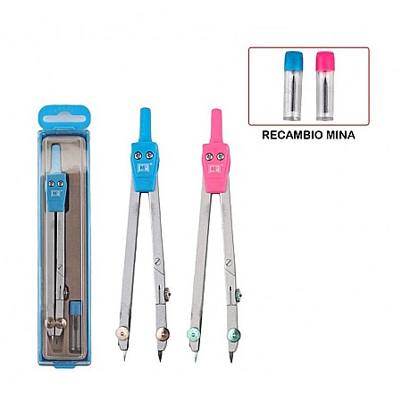 Compas - COMPAS IPB 140MM 2 PIESE DIVERSE CULORI PA117C