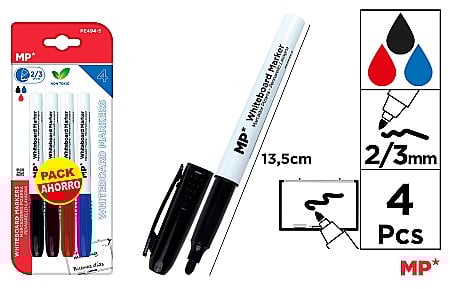 Marker whiteboard - MARKER WHITEBOARD IPB 2/3MM 4/SET PE494-5