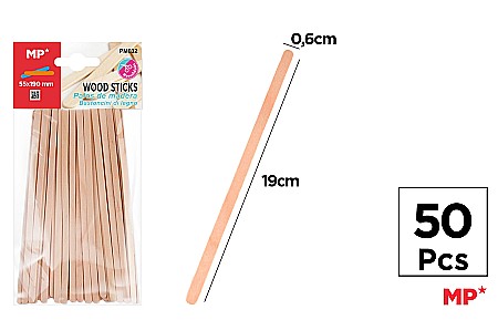 HOBBY - PALETINE LEMN IPB 0.6*19CM 50/SET NATUR PM032