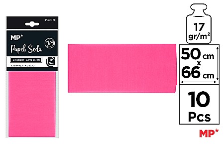 Hartie de Matase - HARTIE DE MATASE IPB 50*66CM 10/SET ROZ INCHIS PN221-21