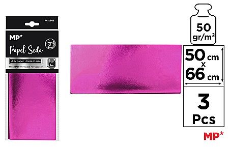 Hartie de Matase - HARTIE DE MATASE IPB METALIZATA 50*66CM 3/SET MOV PN225-05