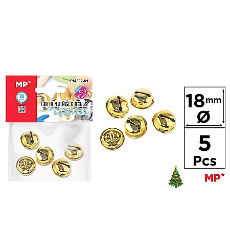 HOBBY - CLOPOTEL METAL DECOR IPB 18MM AURIU 5/SET PM222-01