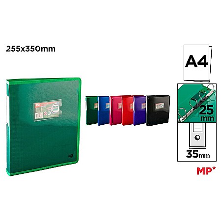 ORGANIZARE SI ARHIVARE - CAIET MECANIC IPB A4 PP 4 INELE CULORI ASORTATE PC207