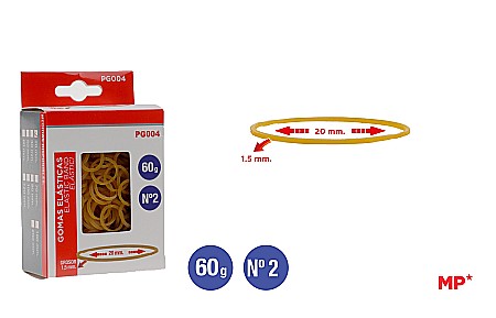 Sfoara si Elastice - ELASTICE IPB 1.5*20MM 60GR GALBEN PG004