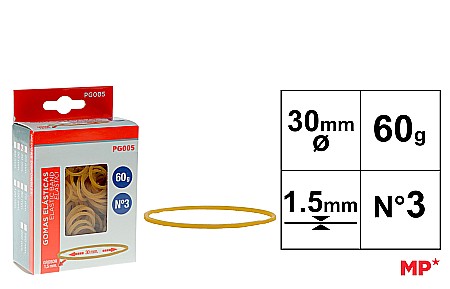 Sfoara si Elastice - ELASTICE IPB 30*1.5MM 60GR GALBEN PG005