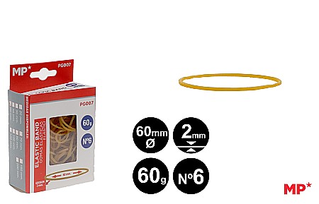 Sfoara si Elastice - ELASTICE IPB 60*2MM 60GR GALBEN PG007