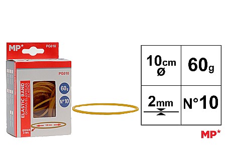 ORGANIZARE SI ARHIVARE - ELASTICE IPB 100*2MM 60GR GALBEN PG010