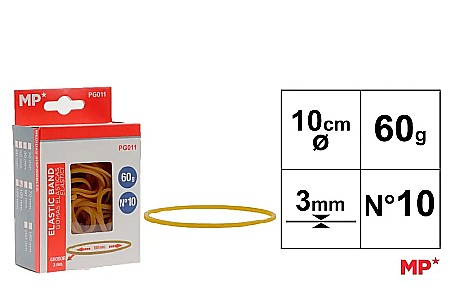 ORGANIZARE SI ARHIVARE - ELASTICE IPB 100*3MM 60GR GALBEN PG011