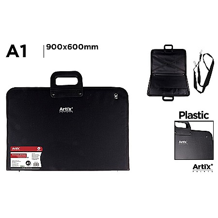 Serviete pentru documente - SERVIETA DOCUMENTE IPB PLASTIC A1 CU MANER NEAGRA PC210