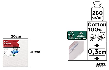 Panza/ Carton panzat pentru pictura - CARTON PANZAT IPB 20*30CM PP95-2030