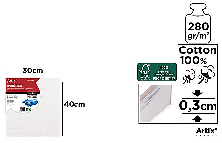 Panza/ Carton panzat pentru pictura - CARTON PANZAT IPB 30*40CM PP95-3040