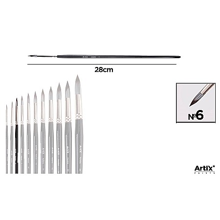 Pensule arta - PENSULA PROFESIONALA IPB VF. SINTETIC ROTUND NR. 6 PP297-03