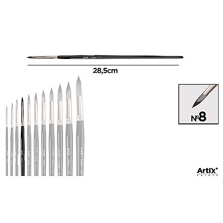 Pensule scolare bucata - PENSULA PROFESIONALA IPB VF. SINTETIC ROTUND NR. 8 PP297-04
