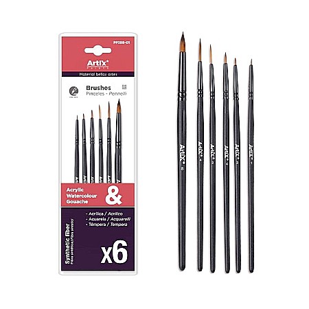 Pensule scolare bucata - PENSULE IPB PROFESIONALE VF.SINTETIC 6/SET NR.1,2,3,4,8 PP388-01