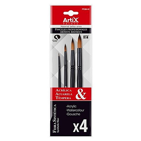 Pensule arta - PENSULE IPB PROFESIONALE VF.SINTETIC ROTUND 4/SET NR.1,8,12,16 PP388-02