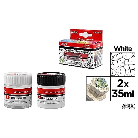 HOBBY - KIT CRAPARE IPB 35ML LAC MEDIUM + VOPSEA ACRILICA ALB PP665-01