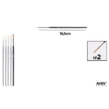 Pensule scolare bucata - PENSULA PROFESIONALA IPB EXTRA FINA VF.SINTETIC ROTUND NR.2 PP255-05