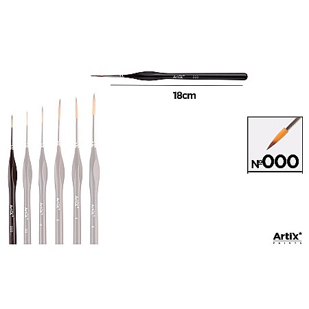 Pensule arta - PENSULA PROFESIONALA IPB EXTRAFINA VF.SINTETIC ROTUND NR.000 MANER ERGONOMIC PP256-01