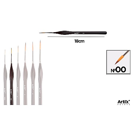 Pensule arta - PENSULA PROFESIONALA IPB EXTRAFINA VF.SINTETIC ROTUND NR.00 MANER ERGONOMIC PP256-02