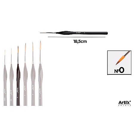 Pensule arta - PENSULA PROFESIONALA IPB EXTRAFINA VF.SINTETIC ROTUND NR.0 MANER ERGONOMIC PP256-03