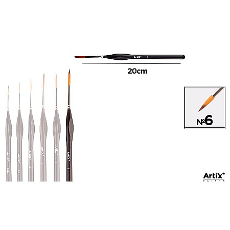 Pensule arta - PENSULA PROFESIONALA IPB EXTRAFINA VF.SINTETIC ROTUND NR.6 MANER ERGONOMIC PP256-06