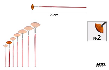 Pensule scolare bucata - PENSULA PROFESIONALA IPB VF. SINTETIC TIP EVANTAI NR.2 PP340-02