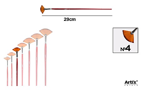 Pensule scolare bucata - PENSULA PROFESIONALA IPB VF. SINTETIC TIP EVANTAI NR.4 PP340-03
