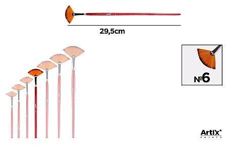 Pensule scolare bucata - PENSULA PROFESIONALA IPB VF. SINTETIC TIP EVANTAI NR.6 PP340-04