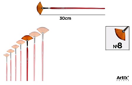Pensule scolare bucata - PENSULA PROFESIONALA IPB VF. SINTETIC TIP EVANTAI NR.8 PP340-05